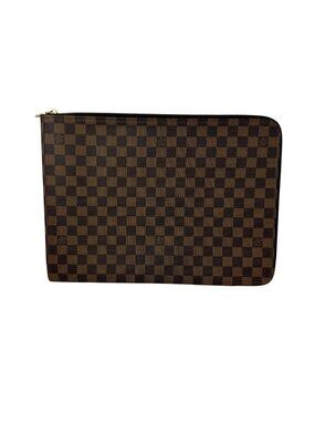 Louis Vuitton Vintage Poche Documents Portfolio case 39 Damier Ebene Case